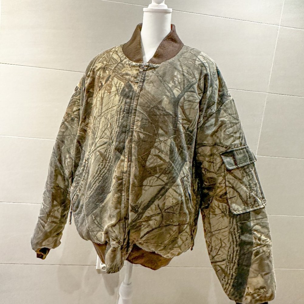 Camo Puffer Goose Down Coat Mens XLarge
